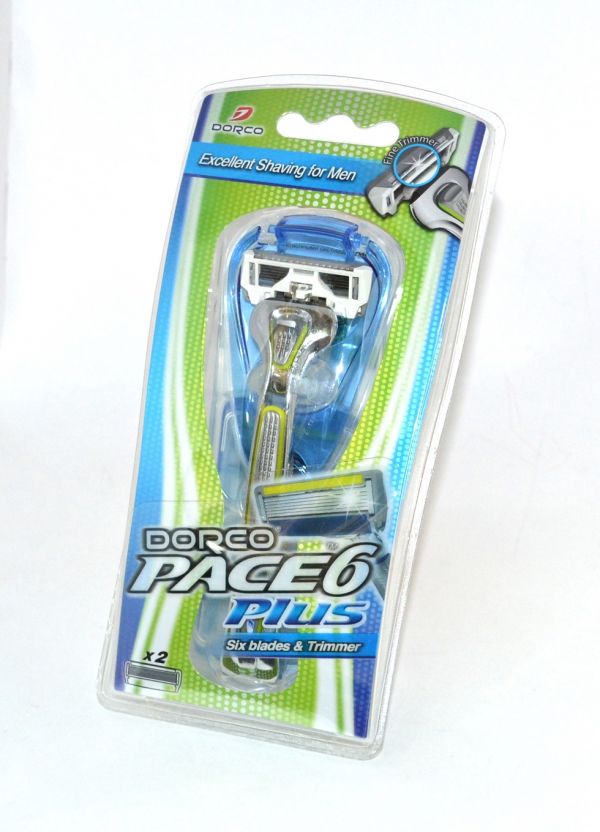 Станок для бритья dorco pace 6 с триммером 2 сменные кассеты